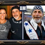 Tracey Knievel featured in a premium framed portrait collage celebrating her family legacy and public profile.